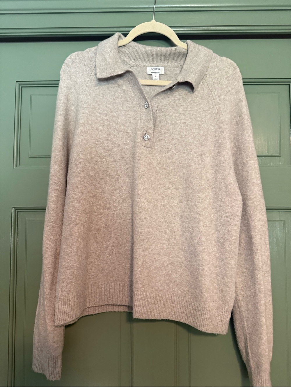 J. Crew Women's Taupe Polo-Sweater